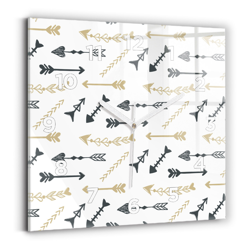 Négyzet alakú üvegóra 30x30 Geometrikus csípő minta