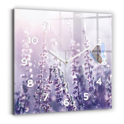 Négyzet alakú üvegóra 30x30 Absztrakció