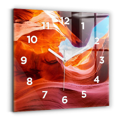 Négyzetes üvegóra 30x30 Kanyon