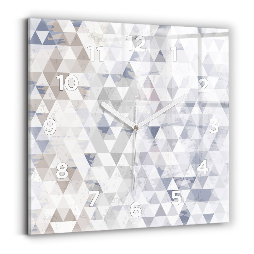 Négyzetes üvegóra 30x30 Geometriai minta