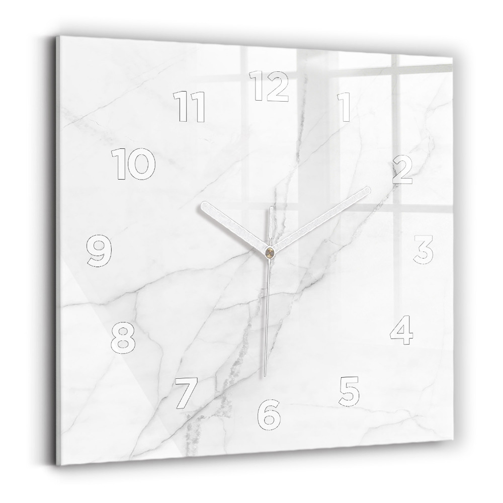 Szögletes fali üvegóra 30x30 Dekoratív márvány