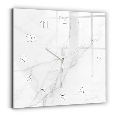 Szögletes fali üvegóra 30x30 Dekoratív márvány