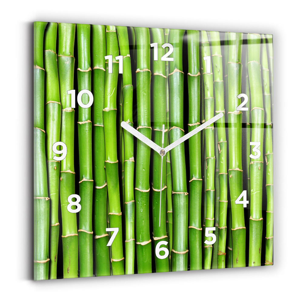 Négyzet alakú üvegóra 30x30 ázsiai bambusz