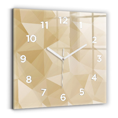 Négyzet alakú üvegóra 30x30 Háromszögek absztrakciója