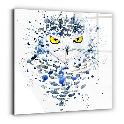 Négyzet alakú üvegóra 30x30 Bagoly pillantást