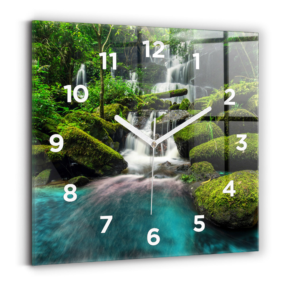 Négyzet alakú üvegóra 30x30 Thaiföld vízesés