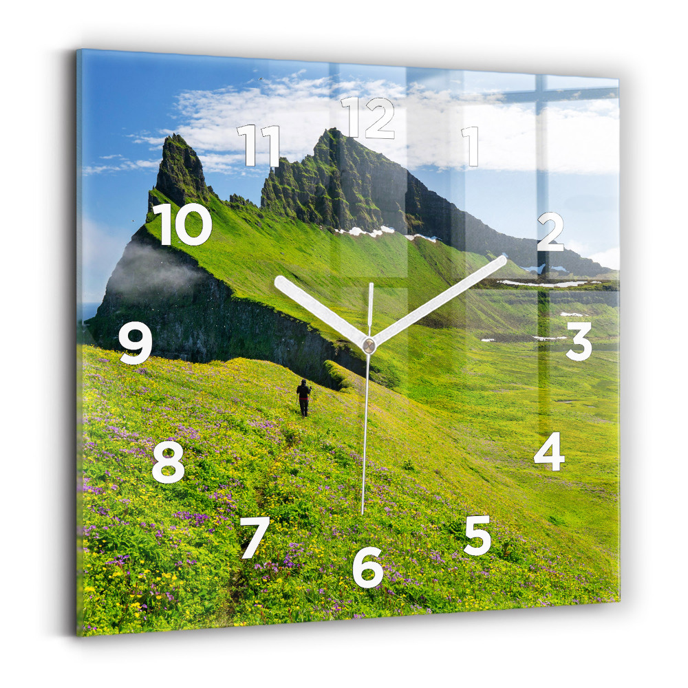 Négyzet alakú üvegóra 30x30 Hornstrandir izlandi rezervátum