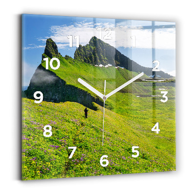 Négyzet alakú üvegóra 30x30 Hornstrandir izlandi rezervátum