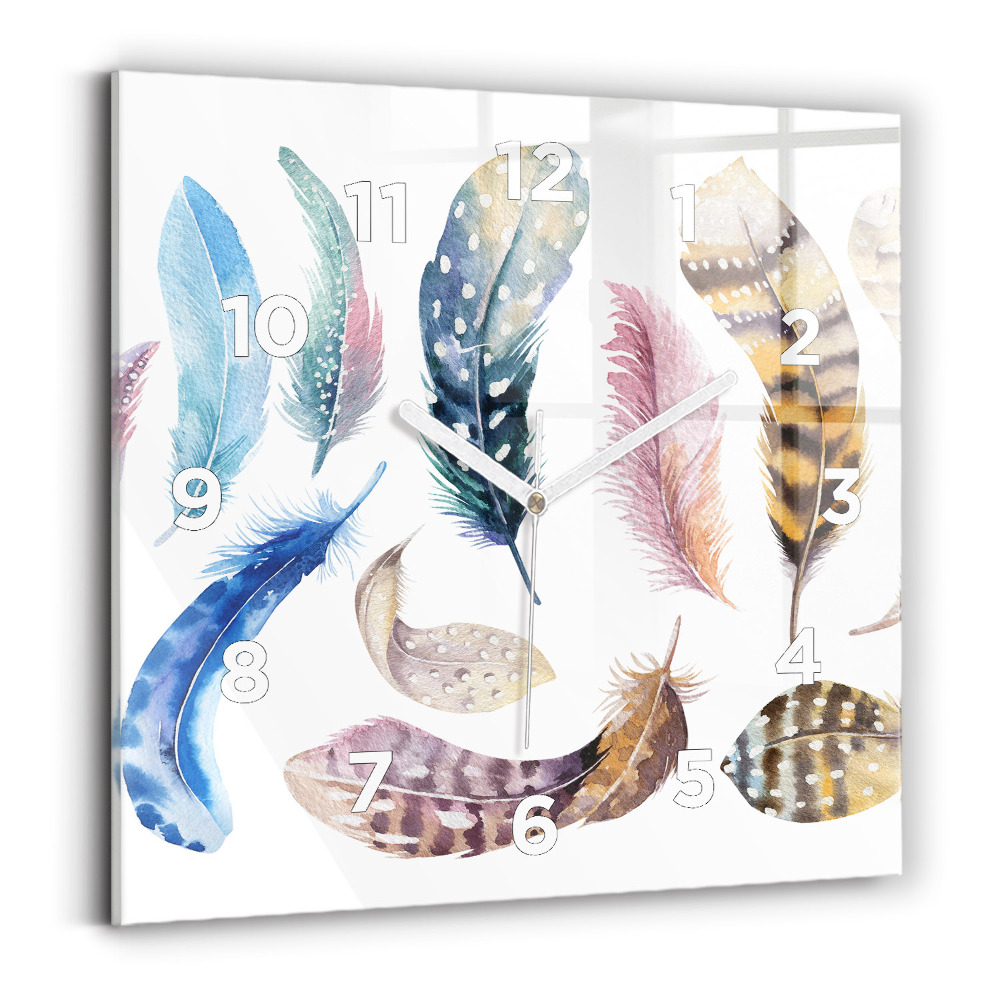 Szögletes üvegóra 30x30 Retro művészeti illusztráció