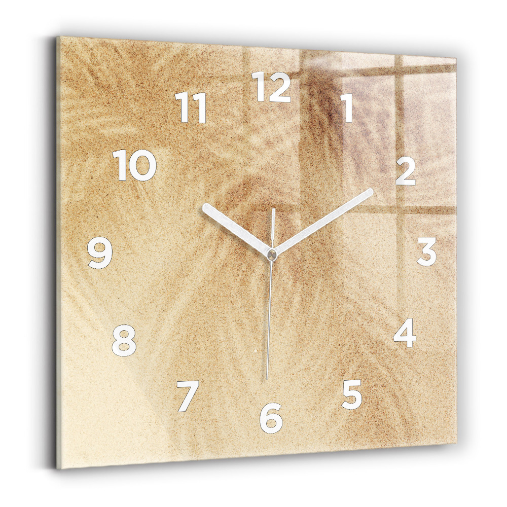 Szögletes fali üvegóra 30x30 Arany absztrakció