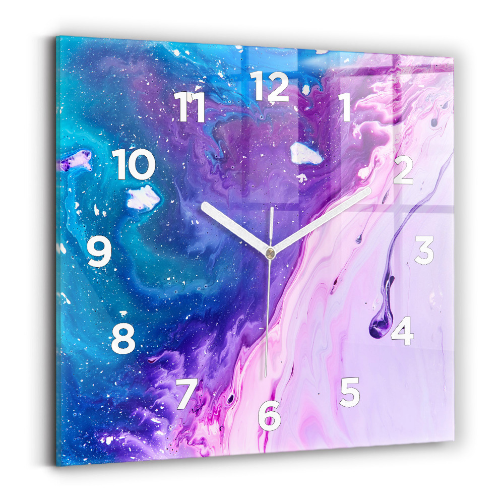 Szögletes fali üvegóra 30x30 Színes háttér