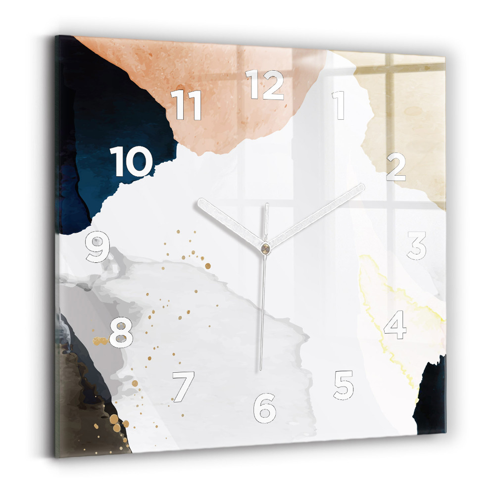 Szögletes fali üvegóra 30x30 Absztrakciós foltok