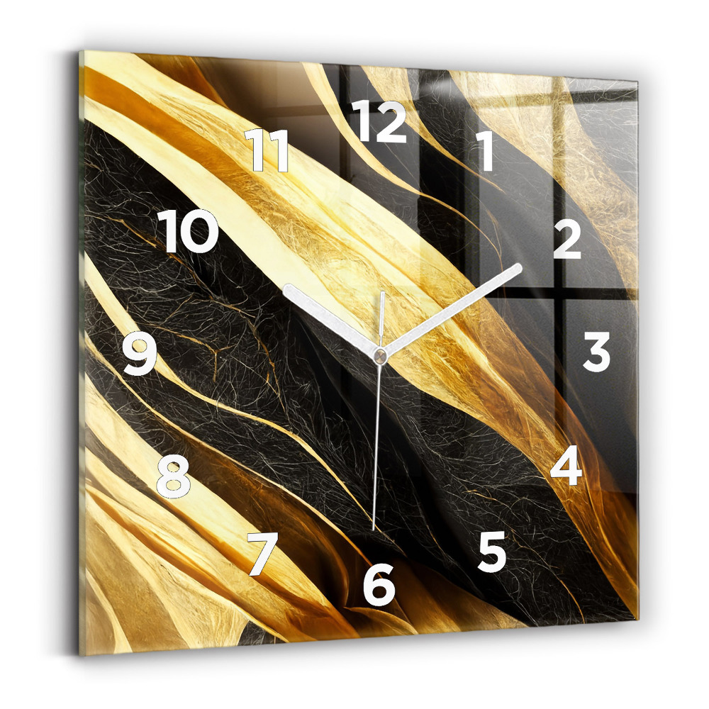 Szögletes üvegóra 30x30 Elegáns absztrakció