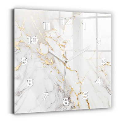 Szögletes fali üvegóra 30x30 Dekoratív márvány