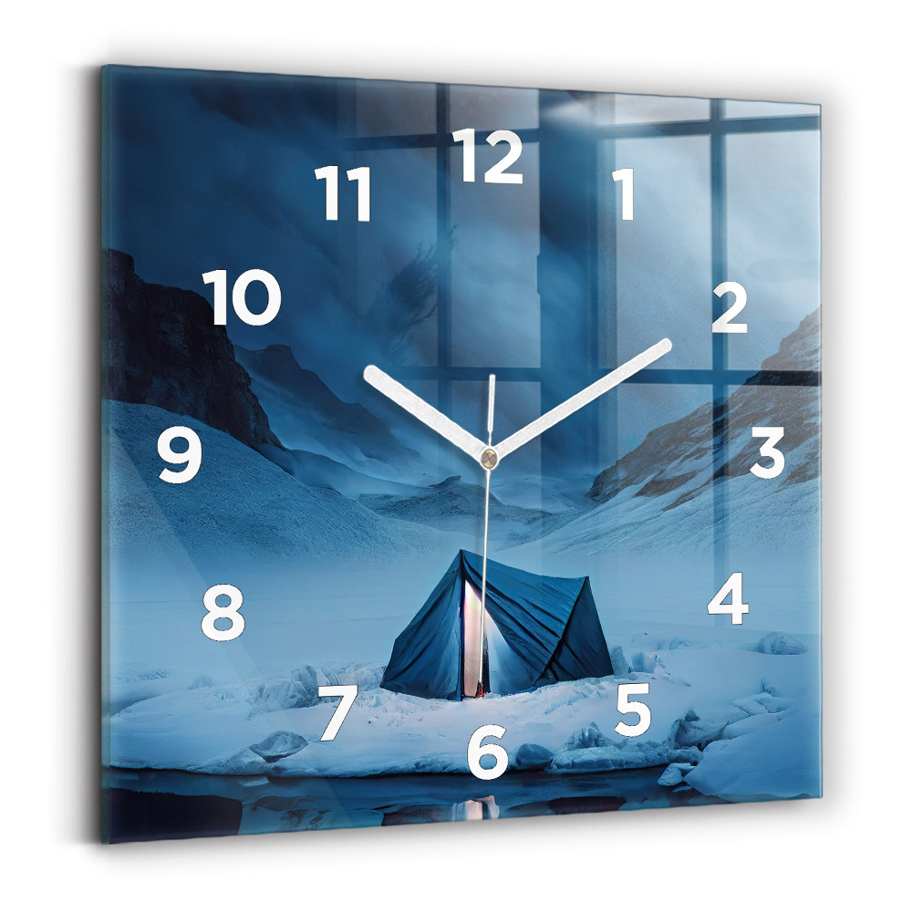 Négyzet alakú üvegóra 30x30 Sátor Izland hegyei között