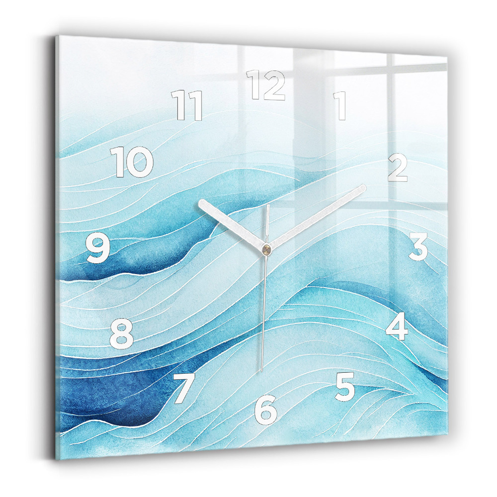 Négyzet alakú üvegóra 30x30 Kék felhők