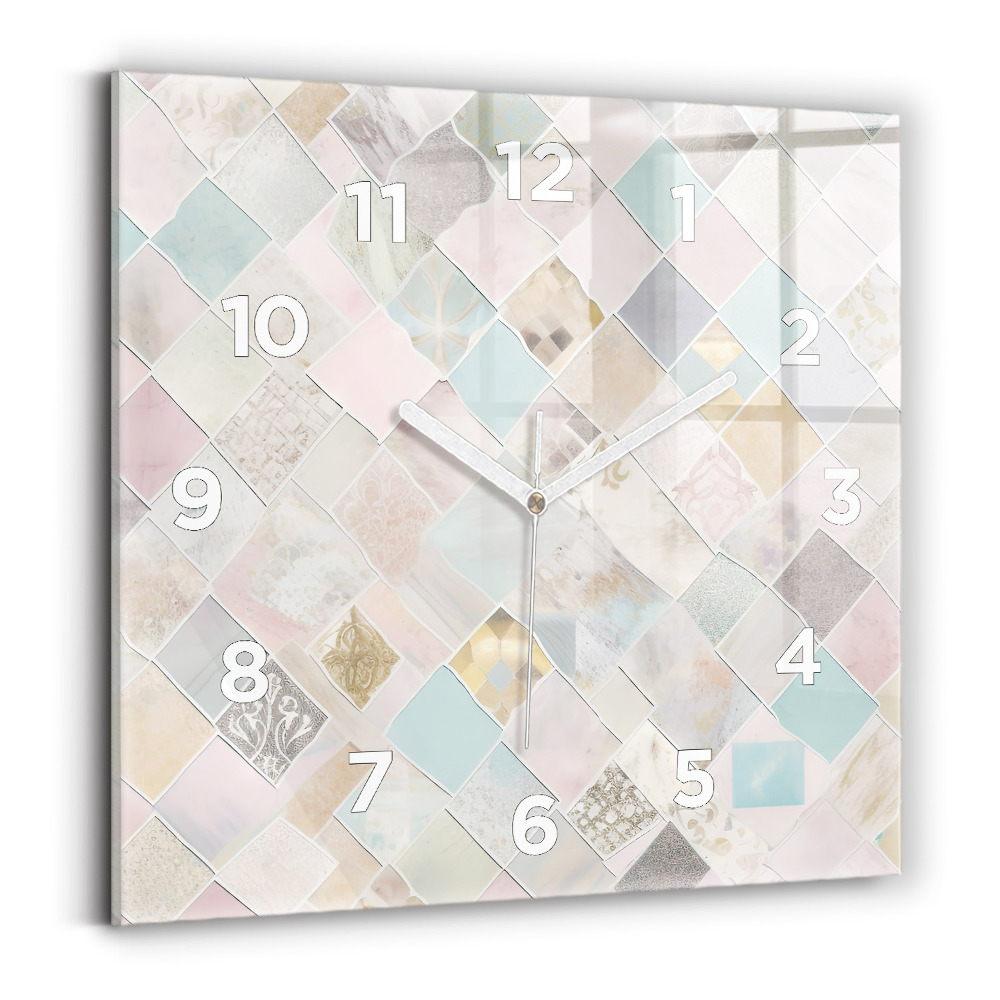 Négyzetes üvegóra 30x30 Színes csempe