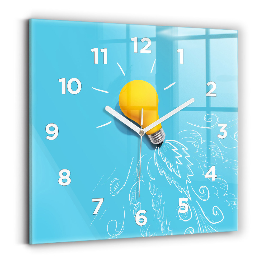 Szögletes fali üvegóra 30x30 Izzórajz