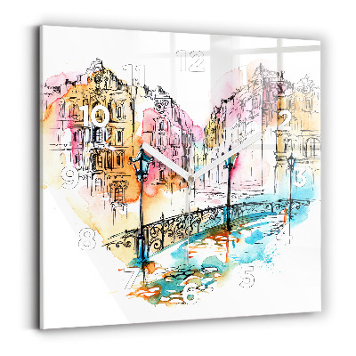 Négyzet alakú üvegóra 30x30 Festett építészet