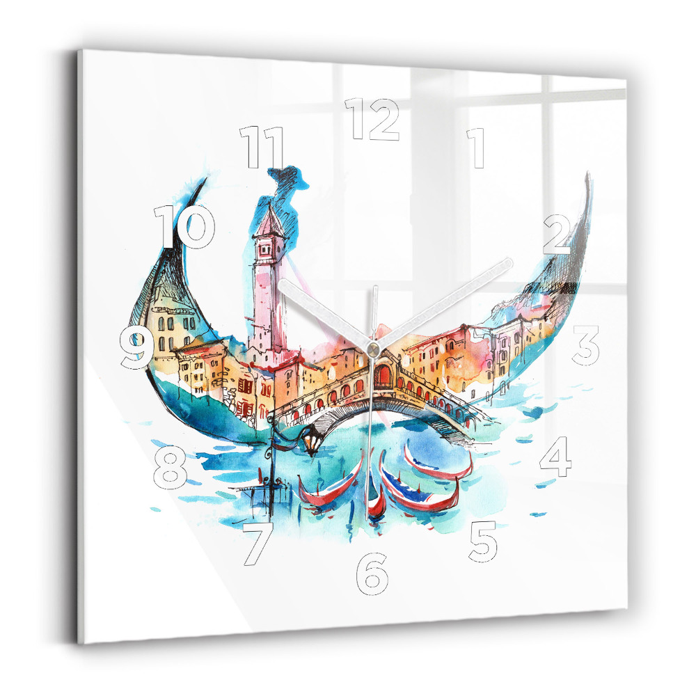Négyzetes üvegóra 30x30 Olaszország - Velencei Libegő
