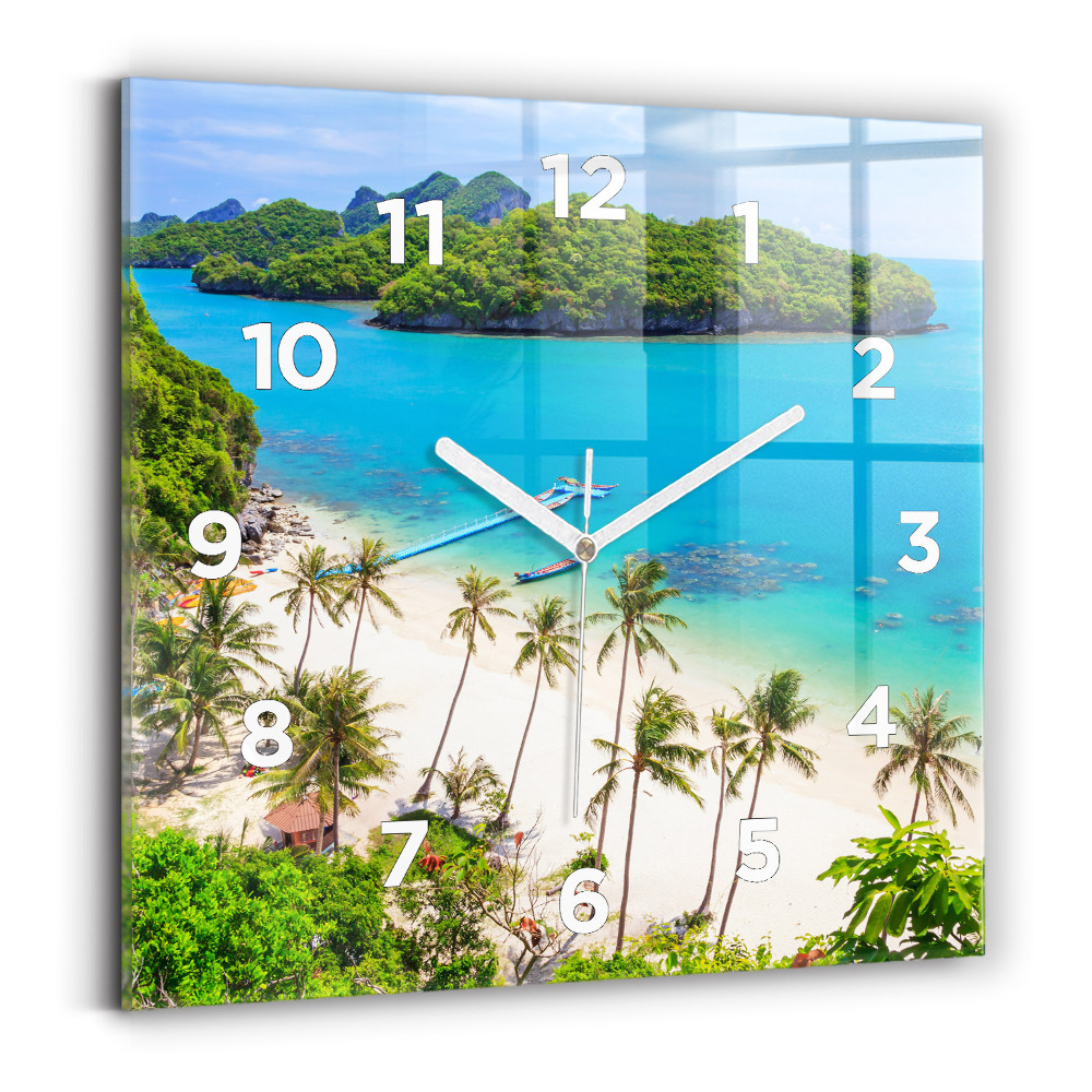 Szögletes fali üvegóra 30x30 Thaiföld nemzeti park