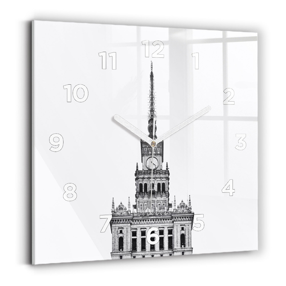 Szögletes üvegóra 30x30 Kultúra és Tudomány Palotája