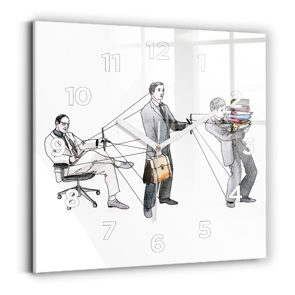 Szögletes fali üvegóra 30x30 Bábemberek