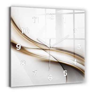 Szögletes üvegóra 30x30 Absztrakt vonalak