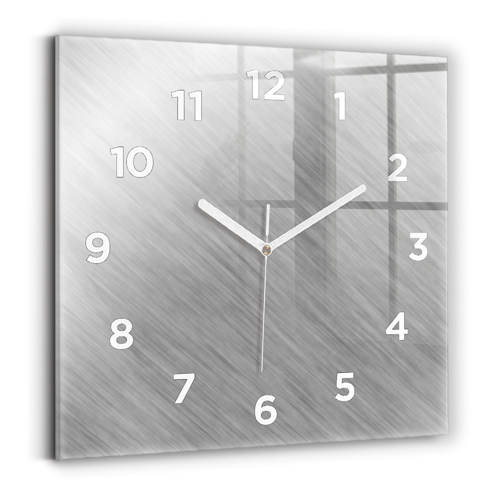 Négyzetes üvegóra 30x30 Fém fal