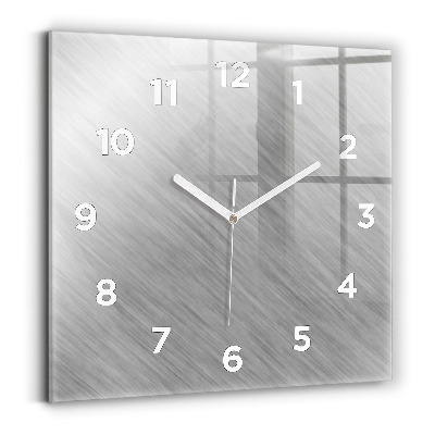 Négyzetes üvegóra 30x30 Fém fal