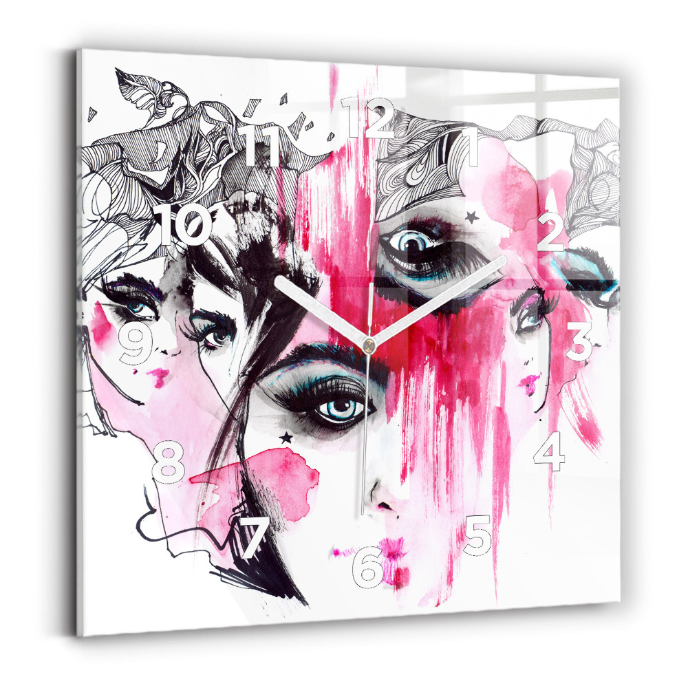 Négyzet alakú üvegóra 30x30 Az absztrakció sok arca