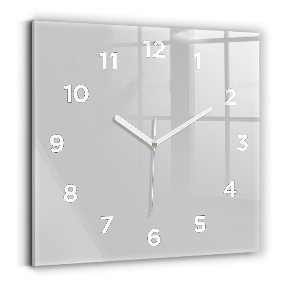 Négyzet alakú üvegóra 30x30 Világos szürke