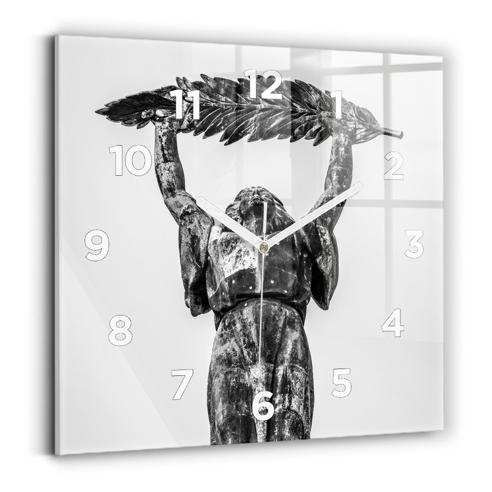 Négyzetes üvegóra 30x30 Szabadság-szobor Budapesten