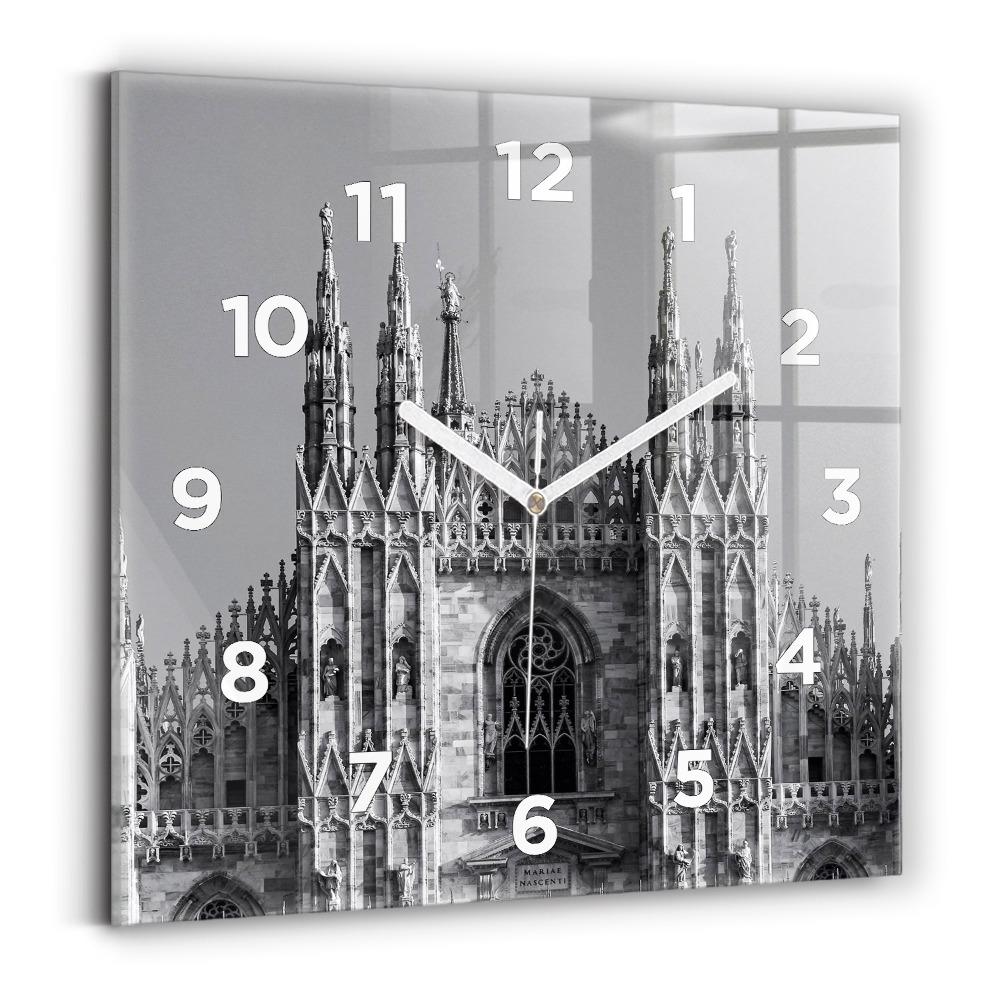 Szögletes fali üvegóra 30x30 Duomo di Milano katedrális