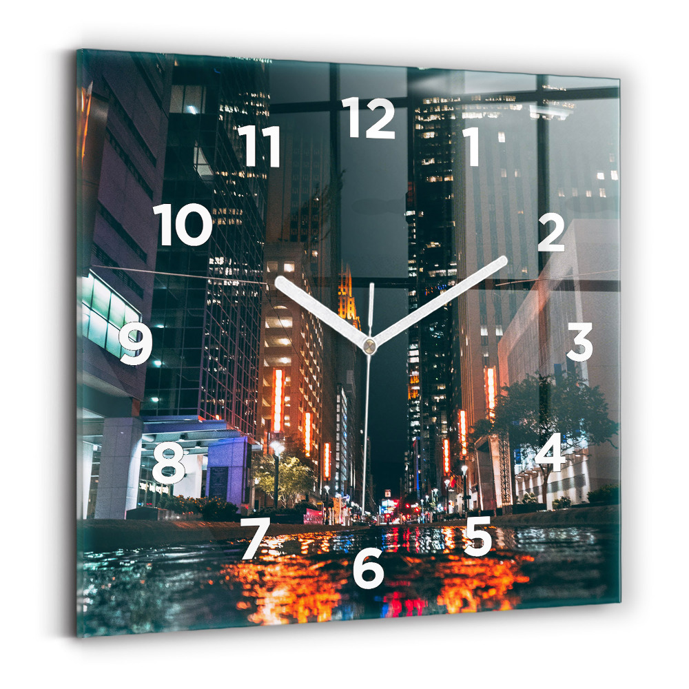 Szögletes üvegóra 30x30 Hilton Hotel Houstonban