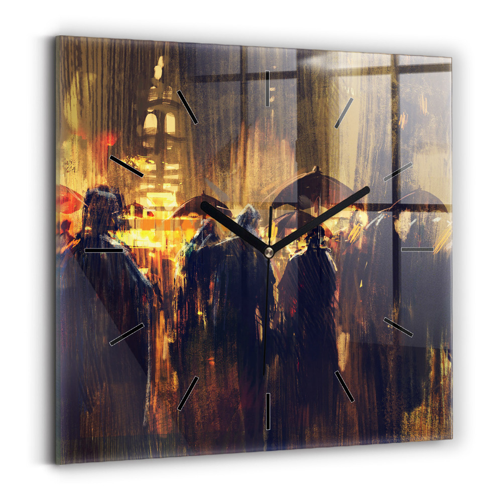 Négyzet alakú üvegóra 30x30 Impresszionizmus a művészetben Rynek