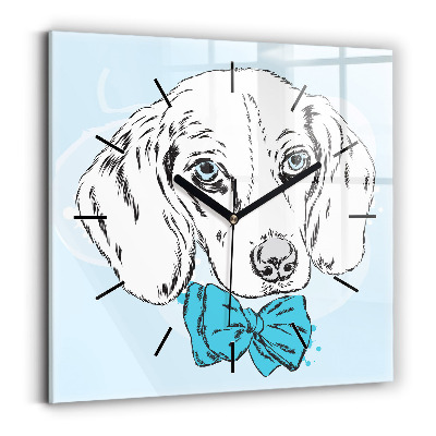 Négyzet alakú üvegóra 30x30 Kölyökkutya