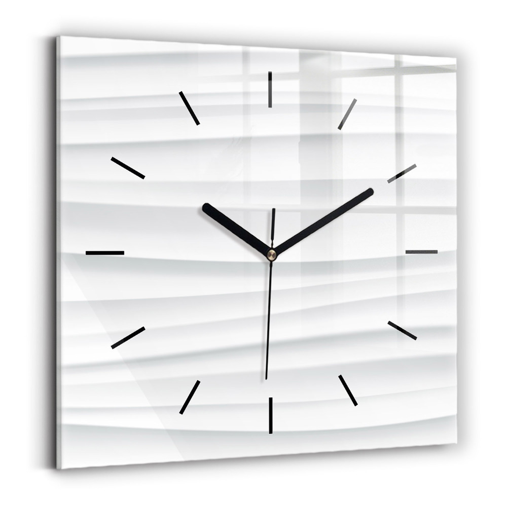 Négyzetes üvegóra 30x30 Hullámok textúrája