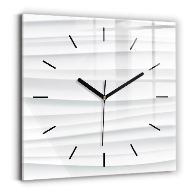 Négyzetes üvegóra 30x30 Hullámok textúrája