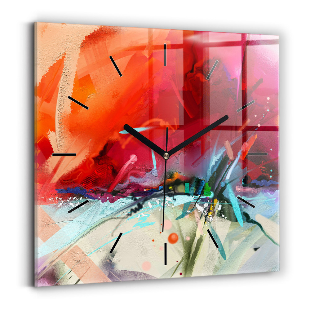 Négyzetes üvegóra 30x30 Fűszerek sorai