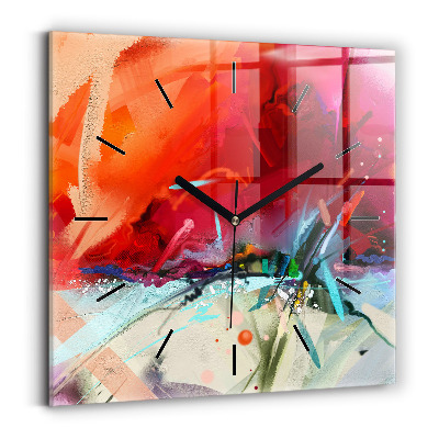 Négyzetes üvegóra 30x30 Fűszerek sorai