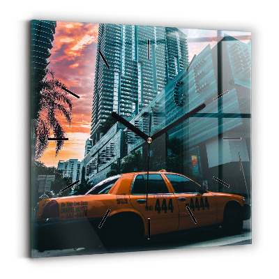 Négyzetes üvegóra 30x30 Miami, Florida