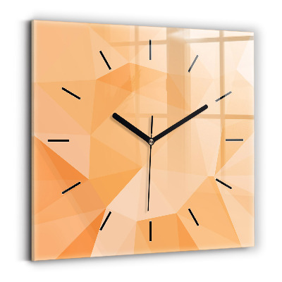 Szögletes üvegóra 30x30 Absztrakt háromszögek