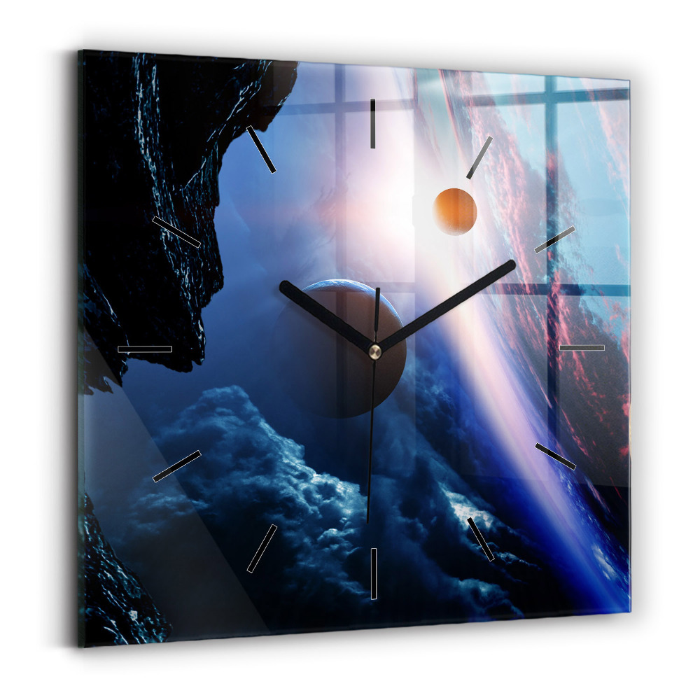 Szögletes fali üvegóra 30x30 Nagy galaxis