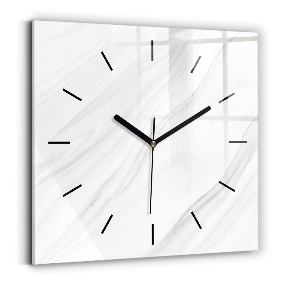 Szögletes üvegóra 30x30 Dekoratív márvány