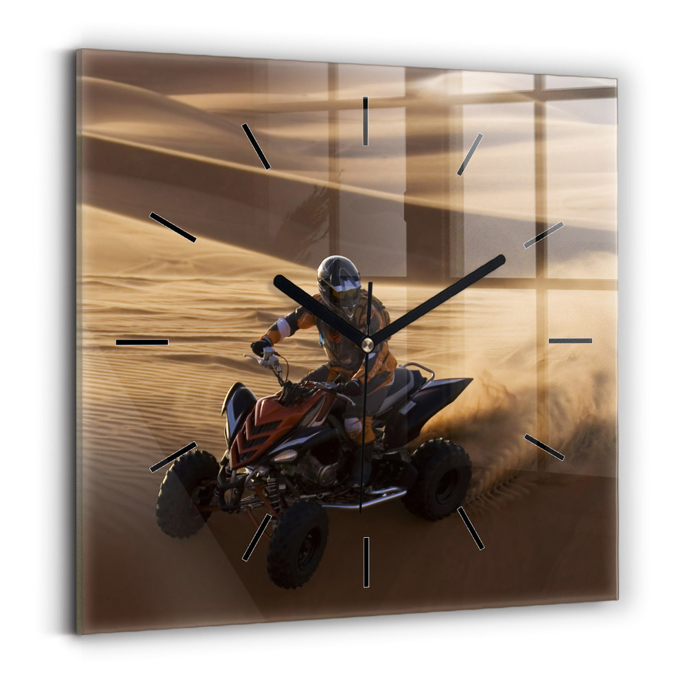 Szögletes fali üvegóra 30x30 Quad a sivatagban