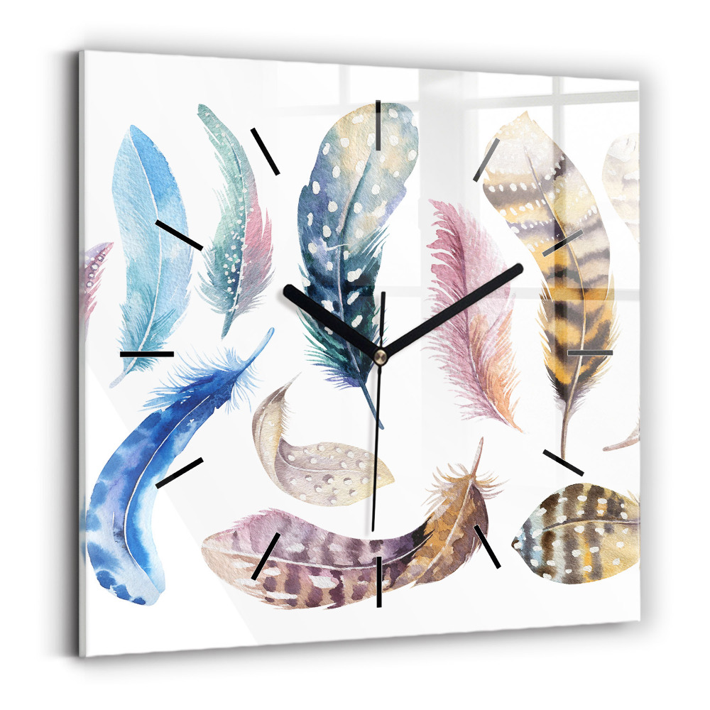 Szögletes üvegóra 30x30 Retro művészeti illusztráció