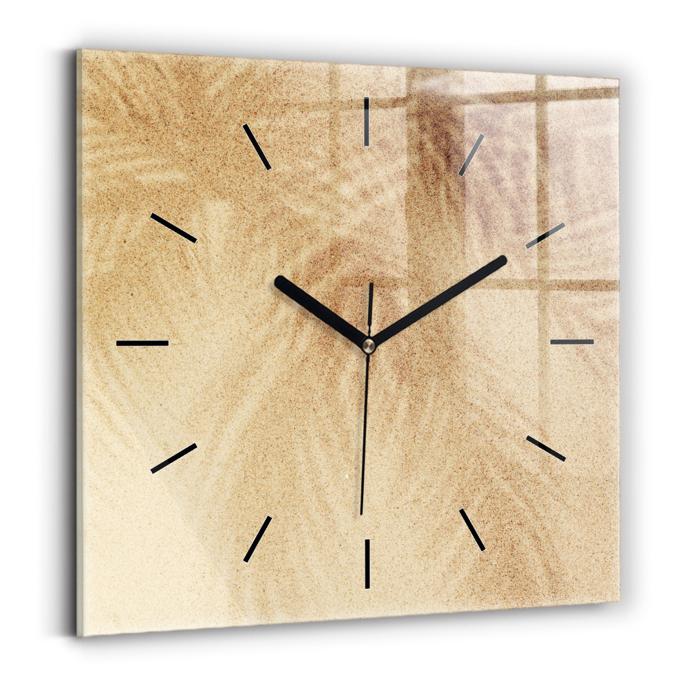 Szögletes fali üvegóra 30x30 Arany absztrakció