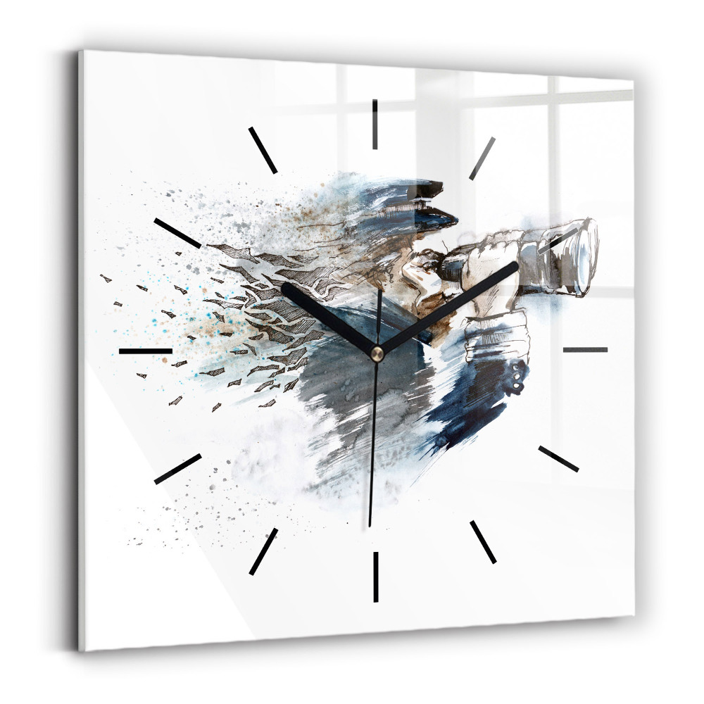 Szögletes üvegóra 30x30 Kapitány távcsővel