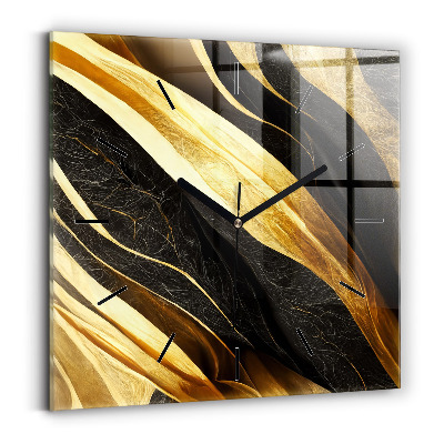 Szögletes üvegóra 30x30 Elegáns absztrakció